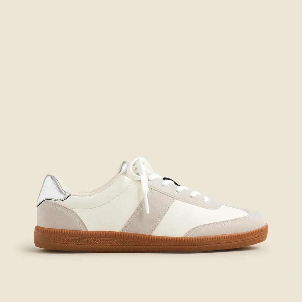 J.Crew field sneakers in metallic BT984